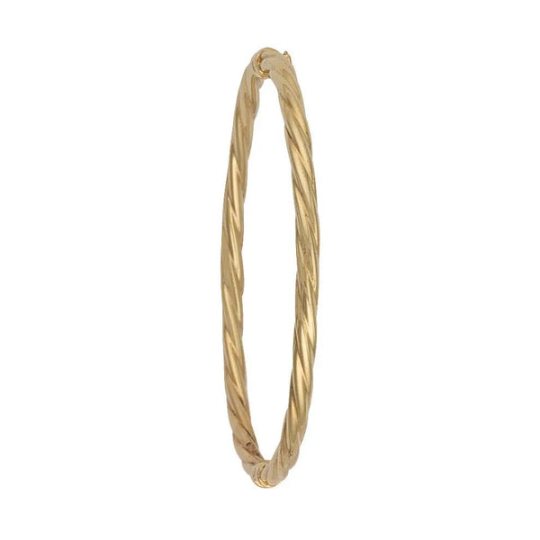 Y/G Twisted Hollow Bangle Heera Diamonds