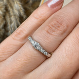 "Yen" Round Cut 1.2 carat Eternity Platinum Ring
