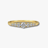 "Yen" Round Cut 1.2 carat Eternity Platinum Ring