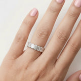 "Zaria" 0.85 Carat Diamond Half Eternity Ring ET102