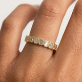 "Zaria" 0.85 Carat Diamond Half Eternity Ring ET102