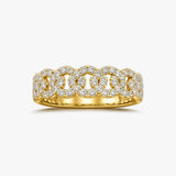 "Zaylora" 1 Carat Round Cut Diamond Half Eternity Ring ET115