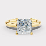 "Zella" 1 Carat Solitaire Princess Cut Diamond Engagement Ring SSPC07