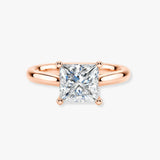 "Zella" 1 Carat Solitaire Princess Cut Diamond Engagement Ring SSPC07