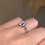 "Zella" Solitaire Princess Cut Diamond Engagement Ring SSPC07 - HEERA DIAMONDS