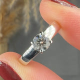 "Zelmora" 0.42 Carat Round Cut Natural Diamond Solitaire Engagement Ring MDR3486
