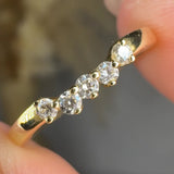 "Zelvyn" 0.1 Carat Lab Grown Diamond Half Eternity Ring HLR468 HEERA DIAMONDS