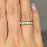 "Zenvea" 0.57 Carat Round Cut Natural Diamond Half Eternity Ring MDR4550