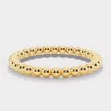 "Zev" Minimalist Beads Contemporary Eternity Ring ET79