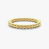"Zev" Minimalist Beads Contemporary Eternity Ring ET79