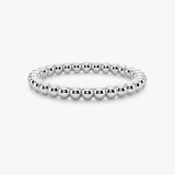 "Zev" Minimalist Beads Contemporary Eternity Ring ET79