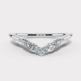"Zoey" Dainty Round, Pear and Oval 0.30ct Diamond Shaped Eternity Band ET49