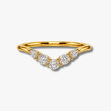 "Zoey" Dainty Round, Pear and Oval 0.30ct Diamond Shaped Eternity Ring ET49