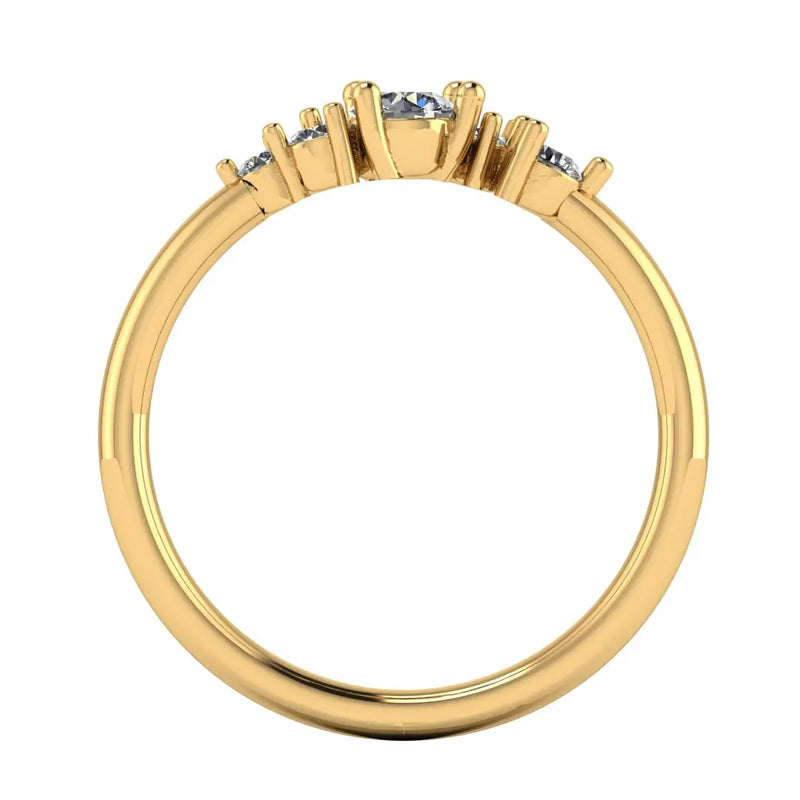"Zoi" Irregular Round Brilliant Diamond Eternity Ring ET5 - HEERA DIAMONDS