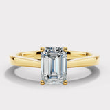"Zola" 1 Carat Solitaire Emerald Cut Diamond Engagement Ring SSEC08