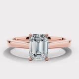 "Zola" 1 Carat Solitaire Emerald Cut Diamond Engagement Ring SSEC08