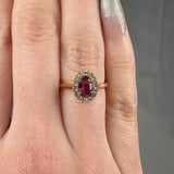 "Zolira" Ruby 0.71 Carat Oval Cut Diamond Engagement Ring HM1148 HEERA DIAMONDS