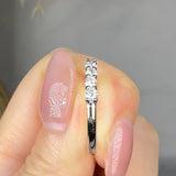 "Zorenix" 0.56 Carat Round Cut Natural Diamond Half Eternity Rings MDR4528 HEERA DIAMONDS