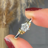 "Zoria" 0.27 Carat Round Cut Natural Diamond Solitaire Engagement Ring MDR2775
