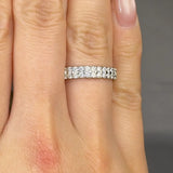"Zorvane" 0.75 Carat 34 Stone Double Row 3.8mm Natural Diamond Half Eternity Band MDR4140 HEERA DIAMONDS