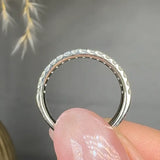 "Zorvane" 0.75 Carat 34 Stone Double Row 3.8mm Natural Diamond Half Eternity Band MDR4140 HEERA DIAMONDS