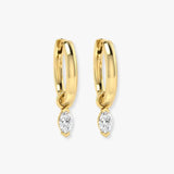"Zoya" 0.26 CT Diamond Drop & Trilogy Earrings