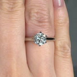 "Zyellea" 0.92 Carat Round Cut Solitaire Natural Diamond Engagement Ring HR1937
