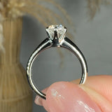 "Zyellea" 0.92 Carat Round Cut Solitaire Natural Diamond Engagement Ring HR1937
