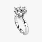 "Zyellea" 0.92 Carat Round Cut Solitaire Natural Diamond Engagement Ring HR1937