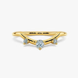"Zyna" Centre Dip 0.20ct Diamond Eternity Ring ET12