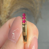 "Zyvara" Pink 2 Carat Natural Diamond Half Eternity Ring HR204 HEERA DIAMONDS