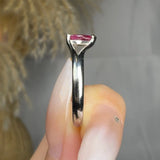 "Zyxor" Ruby 0.58 Carat Pear Cut Natural Diamond Engagement Ring HR706 HEERA DIAMONDS