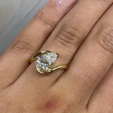 "Mystic" Solitaire 2 Carat Pear Shape Engagement Ring SSPS04