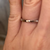 "Anna" Minimal Subtle Slash 0.05ct Diamond Eternity Ring ET65