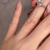 "Amora" 3.28 Carat Solitaire Heart Shape Cut Diamond Engagement Ring