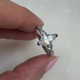 "Jasmine" Marquise Cut 1 Carat Diamond Shoulder Platinum Engagement Ring DSMC05