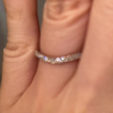 "Olivia" Micro Set Subtle Wave Shaped 0.20ct Diamond Eternity Ring ET52