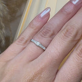 "Yen" Round Cut 1.2 carat Eternity Platinum Ring