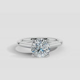 "Sunset" Solitaire 2.25 Carat Round Brilliant Cut Dual Tone Engagement Ring