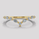 "Sydney" Dainty Shaped 0.35ct Diamonds Eternity Ring ET24