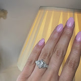 "Grandeur" Marquise Cut 3 Carat Diamond Shoulder Platinum Engagement Ring