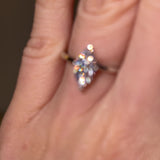 "Elle" Solitaire Twist Marquise Cut Diamond Engagement Ring SSMC06