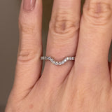 "Esme" U Shaped Micro Set 0.30ct Diamond Eternity Ring ET43