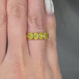 "Orv" Yellow 2.05 Carat Lab Grown Diamond Half Eternity Ring HLR570