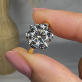 "Ormelle" 3 Carat Round Cut Solitaire Lab Grown Diamond Engagement Ring HLR483