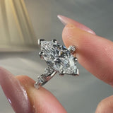 "Victoria" 2.03 Carat Marquise Cut Platinum Diamond Shoulder Engagement Ring HLR554