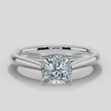 "Kindrea" 1 Carat Solitaire Cushion Cut Diamond Engagement Ring SSCC07