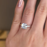 "Quinn" Solitaire Round Brilliant Cut Diamond Engagement Ring SSRB29