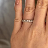 "Ava" Vintage Half Eternity 0.15ct Diamond Ring ET2