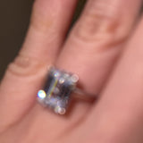 "Zola" Solitaire Emerald Cut Diamond Engagement Ring SSEC08